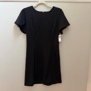 NWT Old Navy Black Flutter Sleeve Dress Size Small Petite